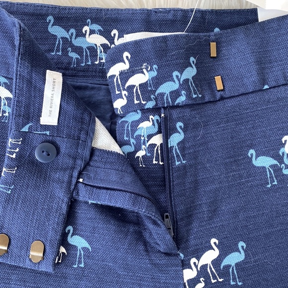 Ann Taylor Loft The Riviera Blue Flamingo Short - Picture 7 of 11